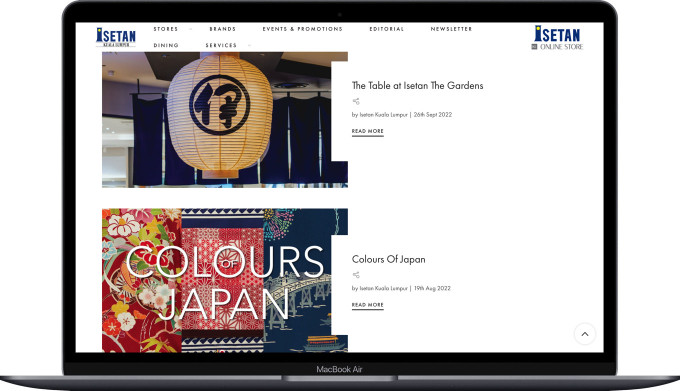 ISETAN(伊勢丹)マレーシア店の公式サイト
