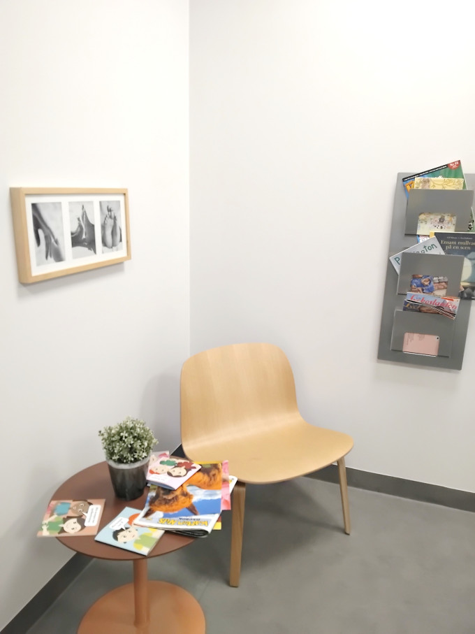 スウェーデンの保健室外の待合