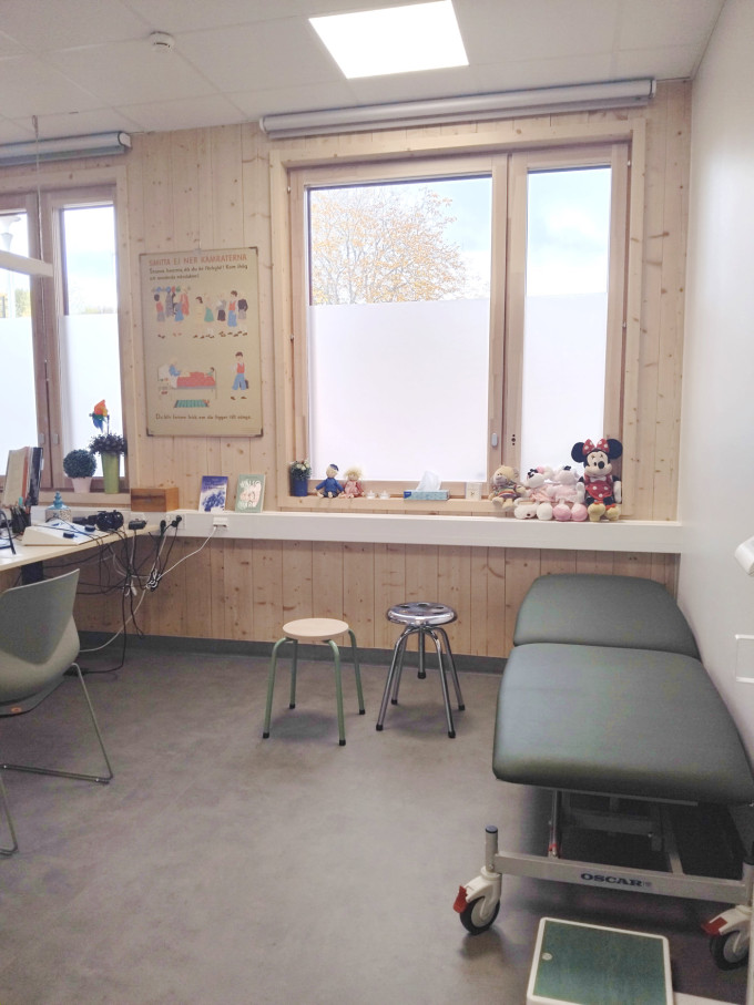 スウェーデンの小学校の保健室